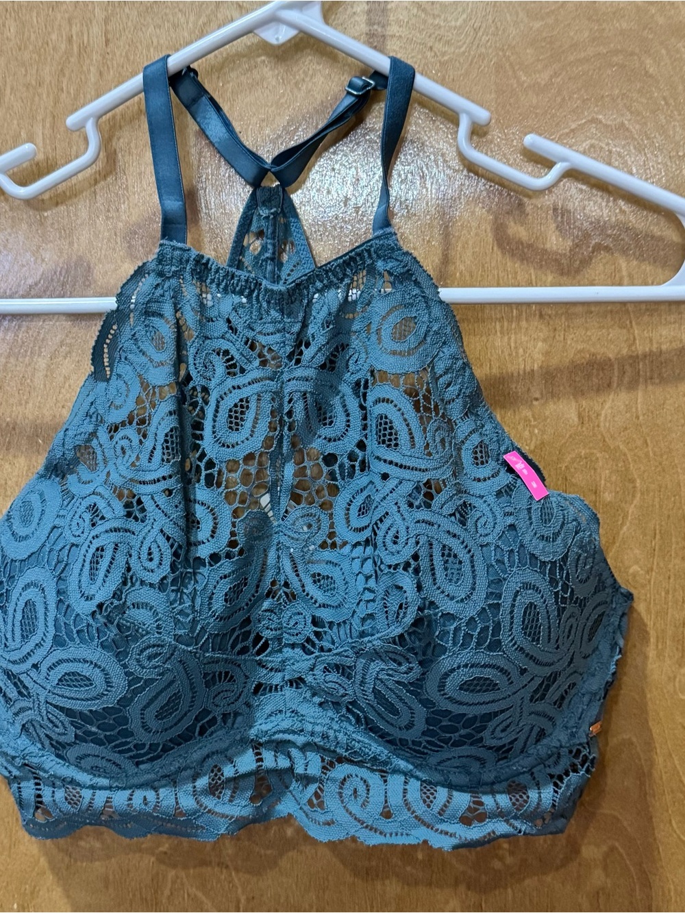 Victoria's Secret Teal Lace Halter Bralette